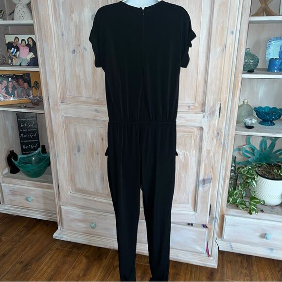 Michael Kors Black Pantsuit Jumper Jumpsuit Women’s Small - Picture 5 of 7